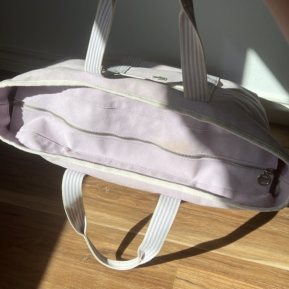 LACOSTE Canvas Large Weekend Tote Bag - Picture 12 of 15